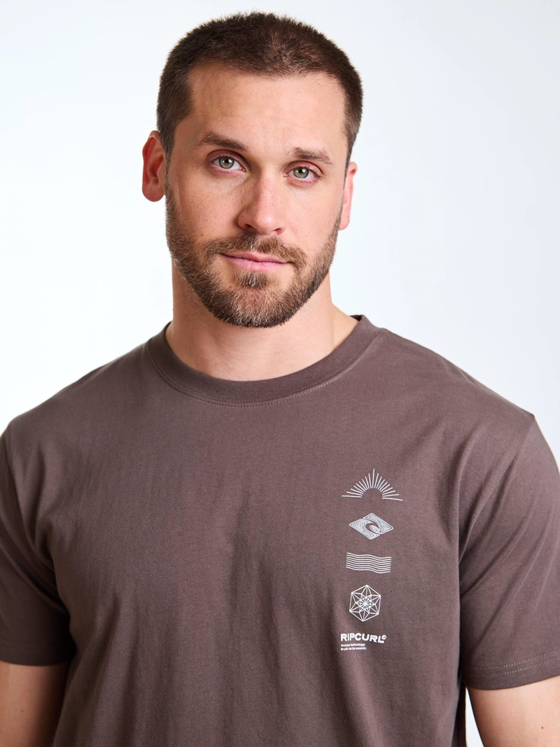 POLERA MC BOXY CORAL BEIGE HOMBRE RIP CURL - 7