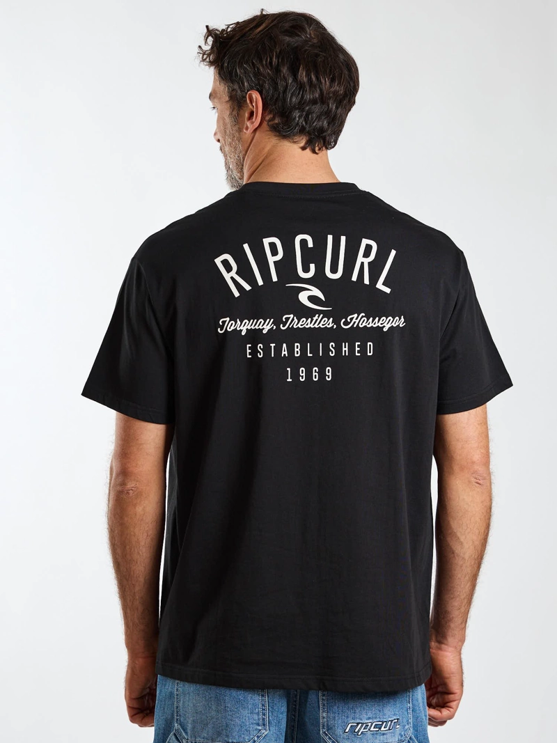 POLERA MC SWELL NEGRO HOMBRE RIP CURL - 3