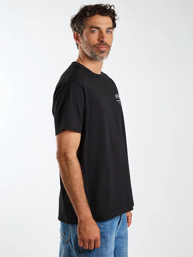 POLERA MC SWELL NEGRO HOMBRE RIP CURL - 4