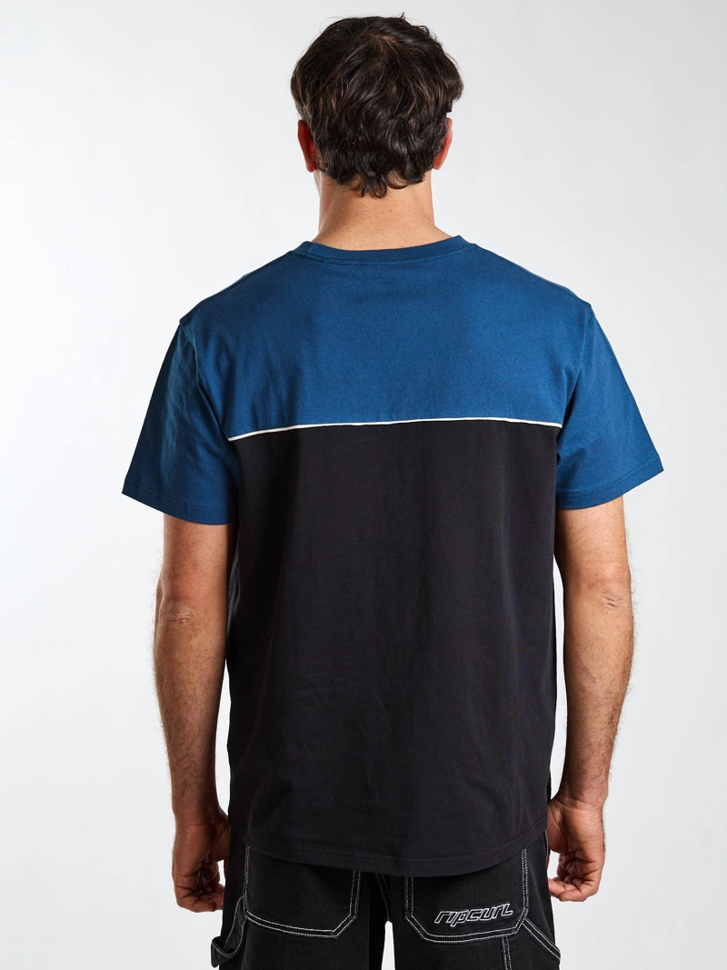 POLERA MC SALT AZUL HOMBRE RIP CURL - 4