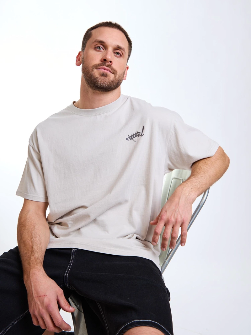 POLERA MC OVERSIZE SEASIDE BEIGE HOMBRE RIP CURL - 1