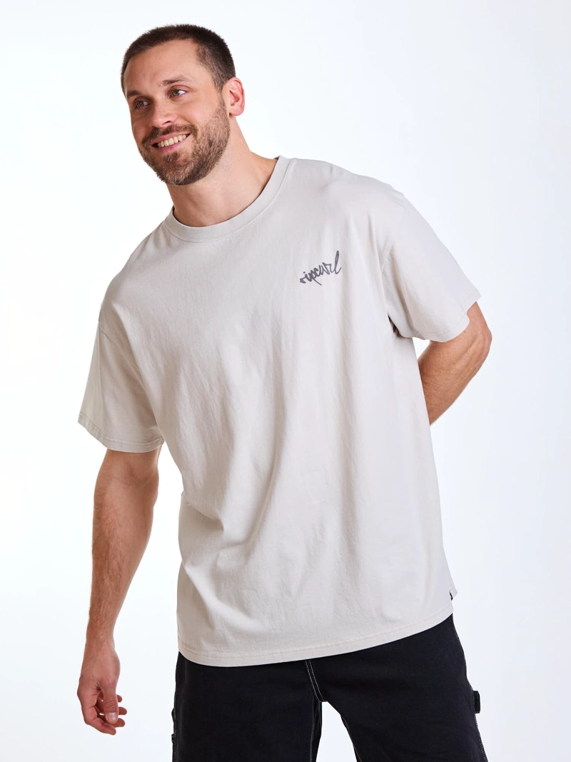 POLERA MC OVERSIZE SEASIDE BEIGE HOMBRE RIP CURL - 7