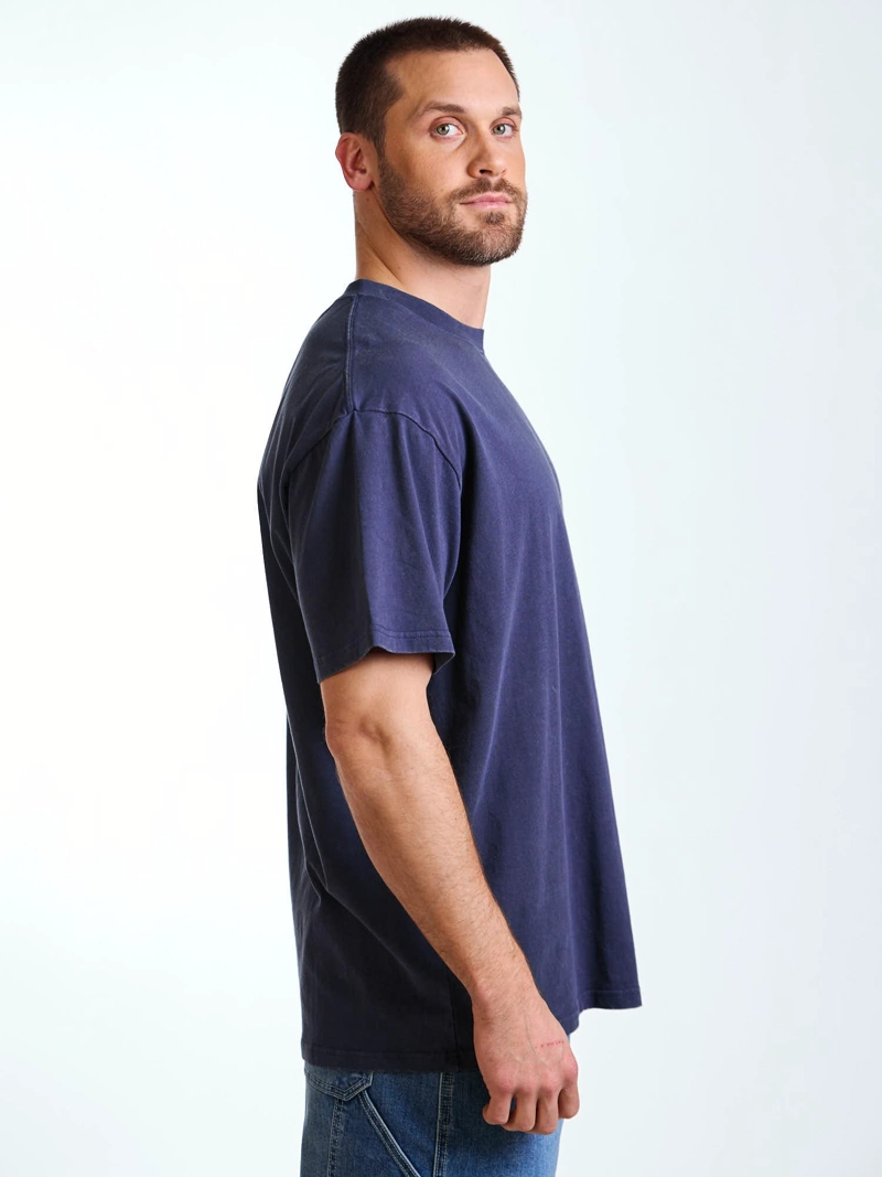 POLERA MC OVERSIZE SEASIDE AZUL HOMBRE RIP CURL - 4