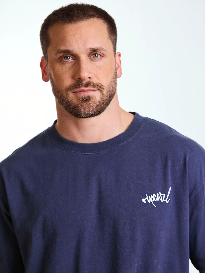 POLERA MC OVERSIZE SEASIDE AZUL HOMBRE RIP CURL - 5