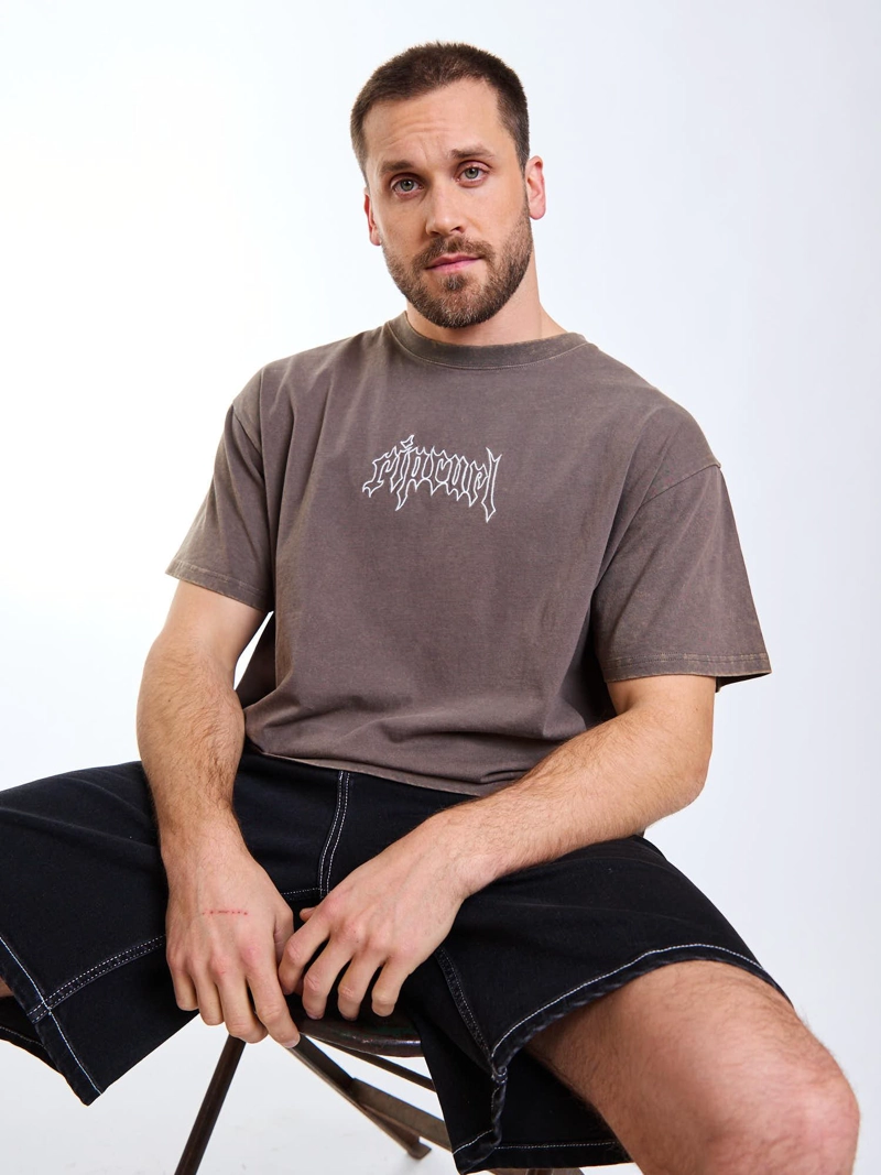 POLERA MC OVERSIZE PALM CAFE  HOMBRE RIP CURL - 1