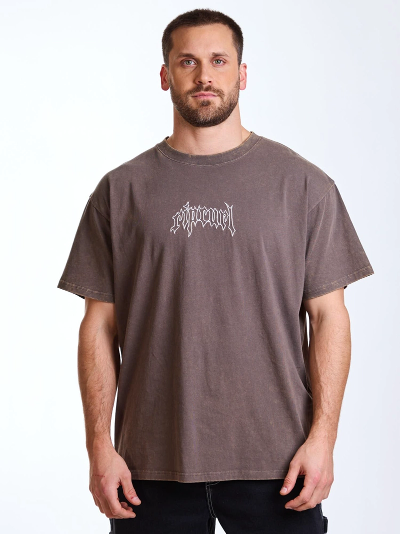 POLERA MC OVERSIZE PALM CAFE  HOMBRE RIP CURL - 2