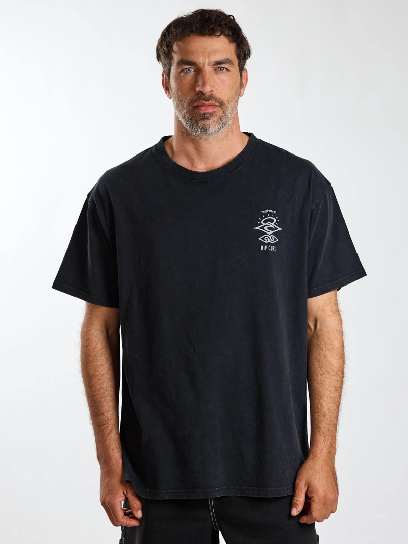 POLERA MC OVERSIZE PARADISE NEGRO HOMBRE RIP CURL - 2