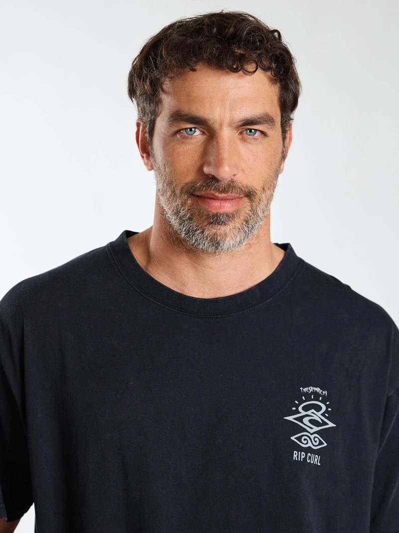 POLERA MC OVERSIZE PARADISE NEGRO HOMBRE RIP CURL - 6