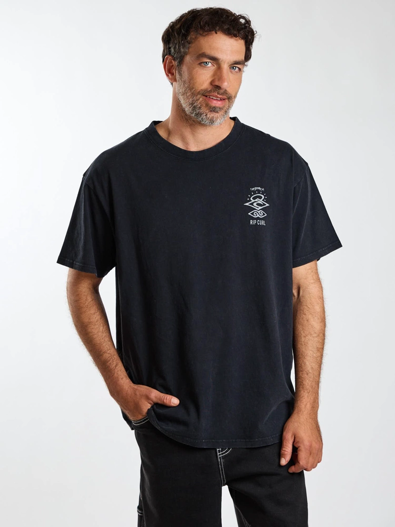 POLERA MC OVERSIZE PARADISE NEGRO HOMBRE RIP CURL - 8