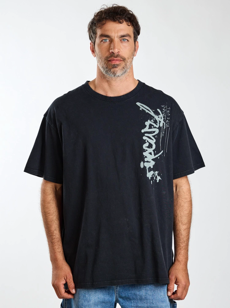 POLERA MC OVERSIZE NOMAD NEGRO HOMBRE RIP CURL - 2