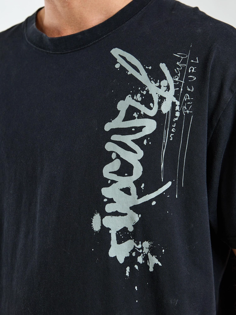 POLERA MC OVERSIZE NOMAD NEGRO HOMBRE RIP CURL - 7
