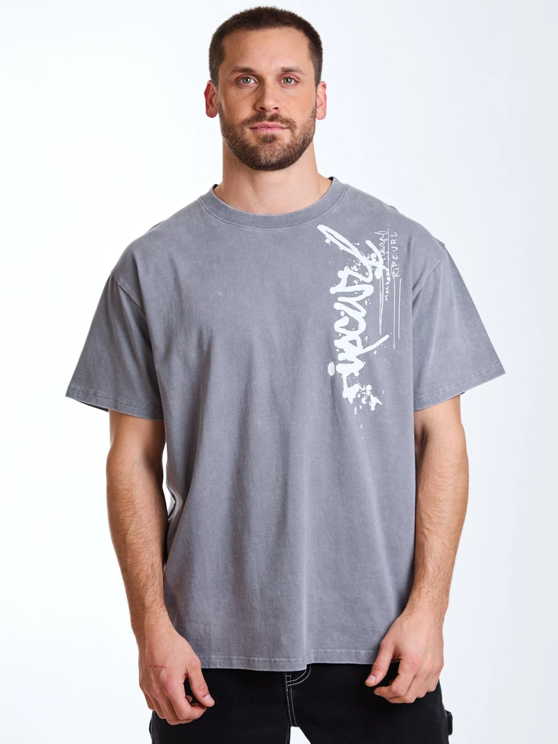 POLERA MC OVERSIZE NOMAD GRIS HOMBRE RIP CURL - 2