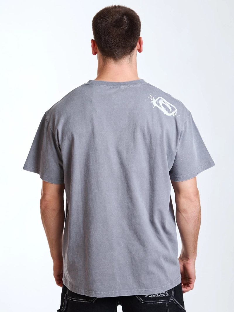 POLERA MC OVERSIZE NOMAD GRIS HOMBRE RIP CURL - 3