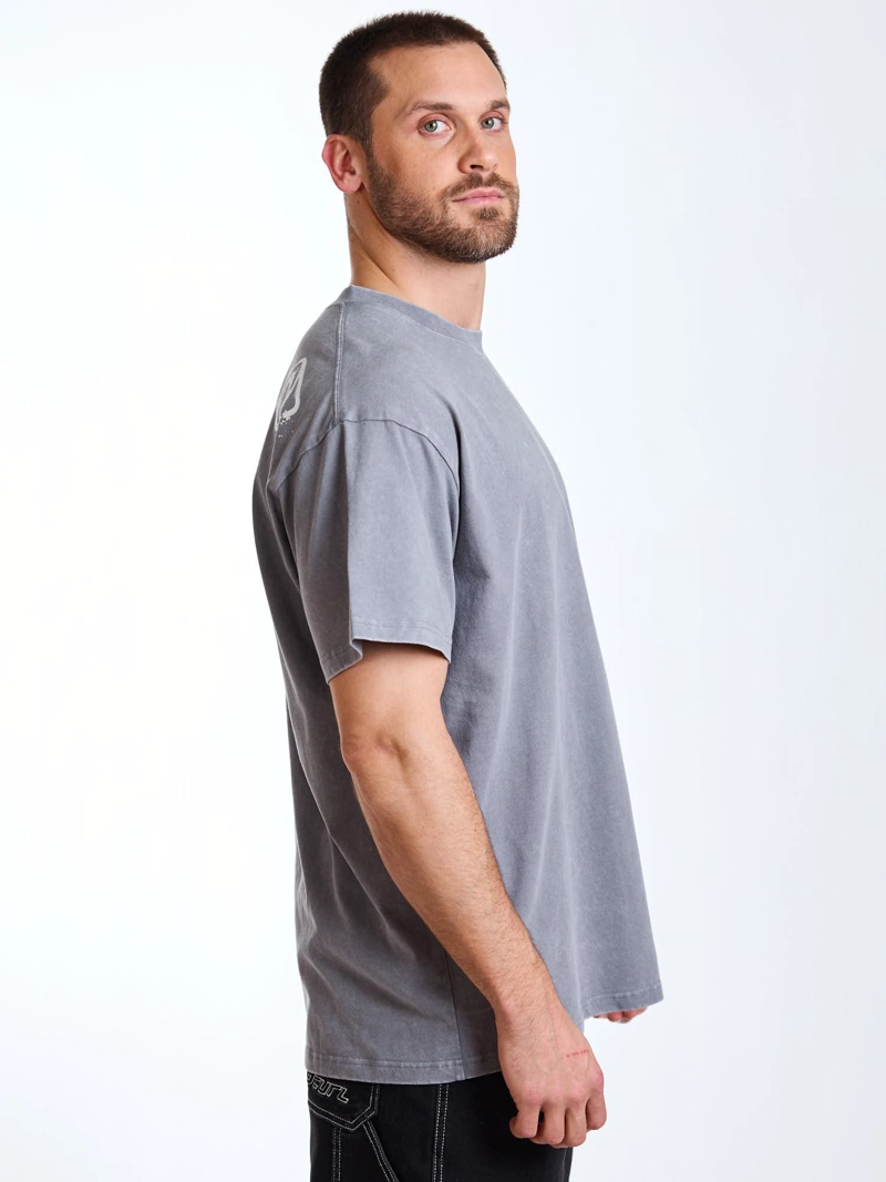 POLERA MC OVERSIZE NOMAD GRIS HOMBRE RIP CURL - 4