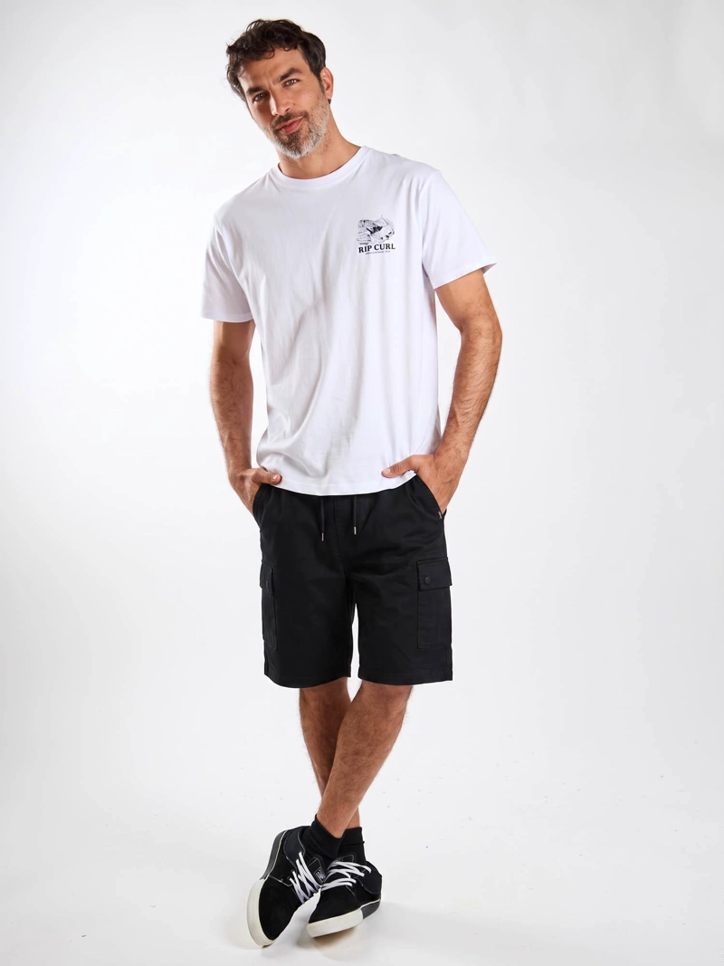 BERMUDA JOGGER AROHA NEGRO HOMBRE RIP CURL - 1