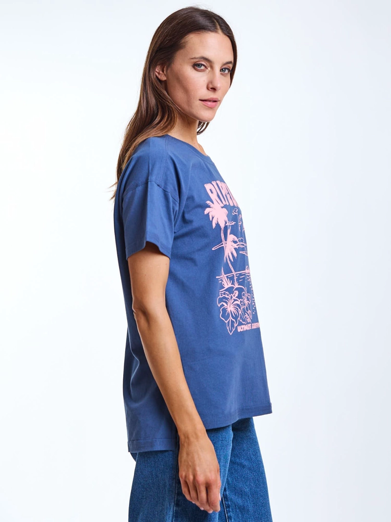 POLERA MC NAMI AZUL MUJER RIP CURL - 4
