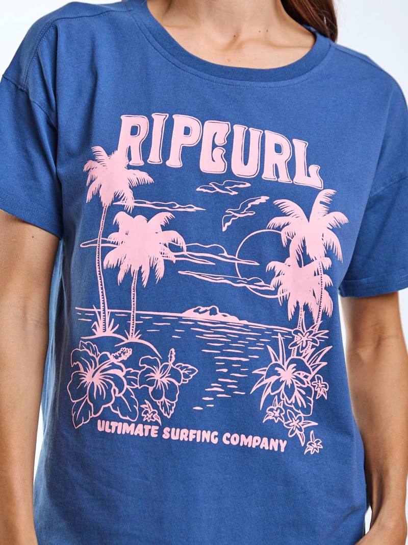 POLERA MC NAMI AZUL MUJER RIP CURL - 6