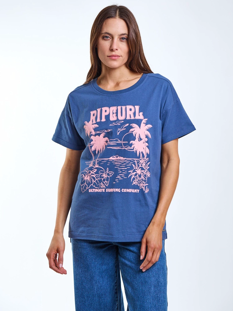 POLERA MC NAMI AZUL MUJER RIP CURL - 7