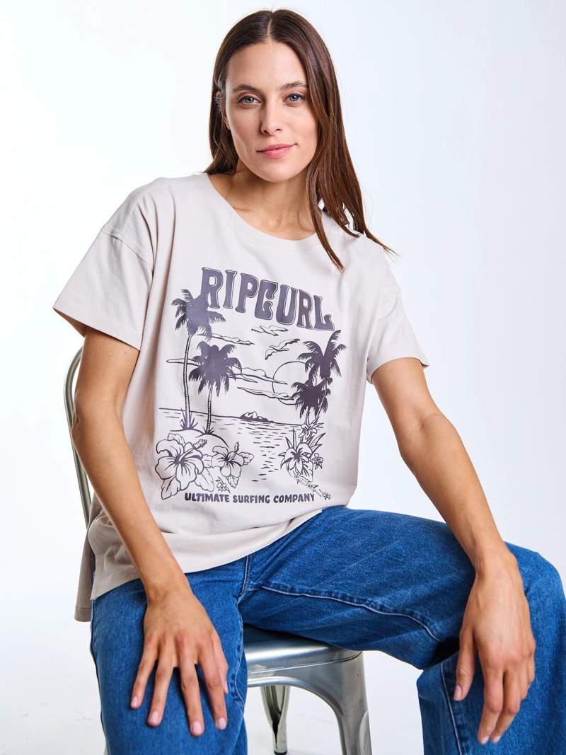 POLERA MC NAMI BEIGE MUJER RIP CURL - 1