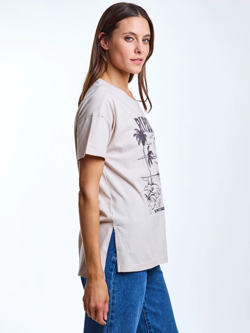 POLERA MC NAMI BEIGE MUJER RIP CURL - 4