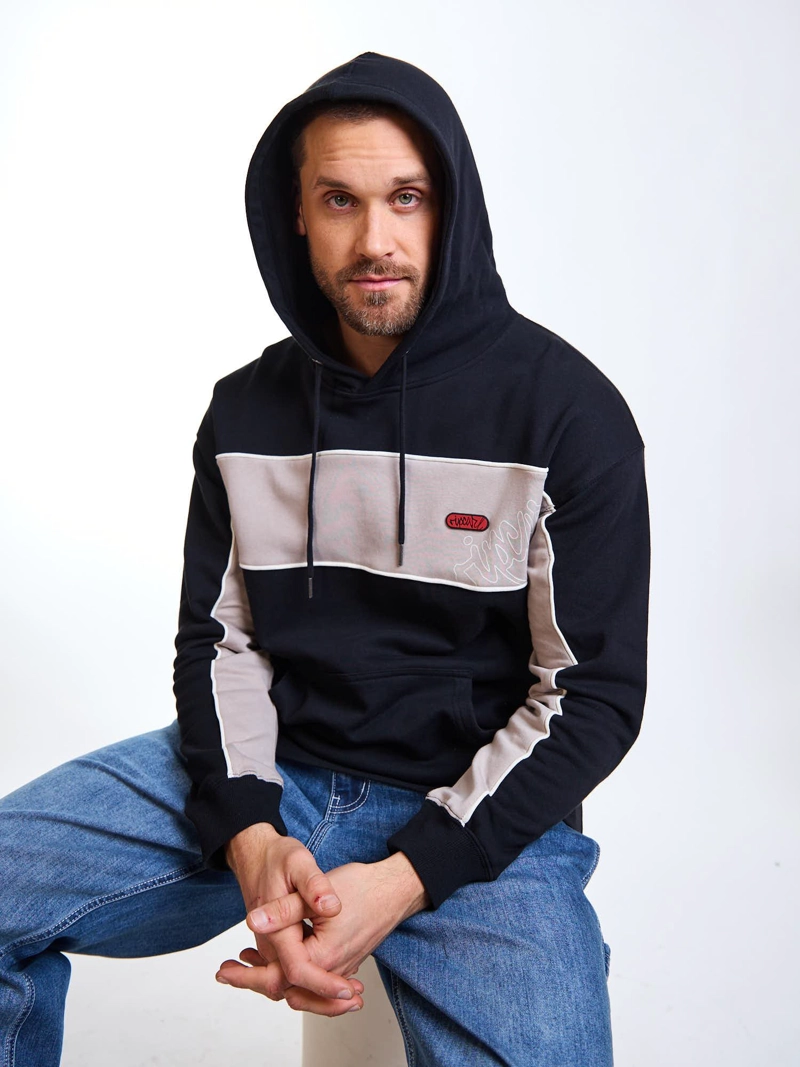 POLERON CANGURO EPIC NEGRO HOMBRE RIP CURL - 1
