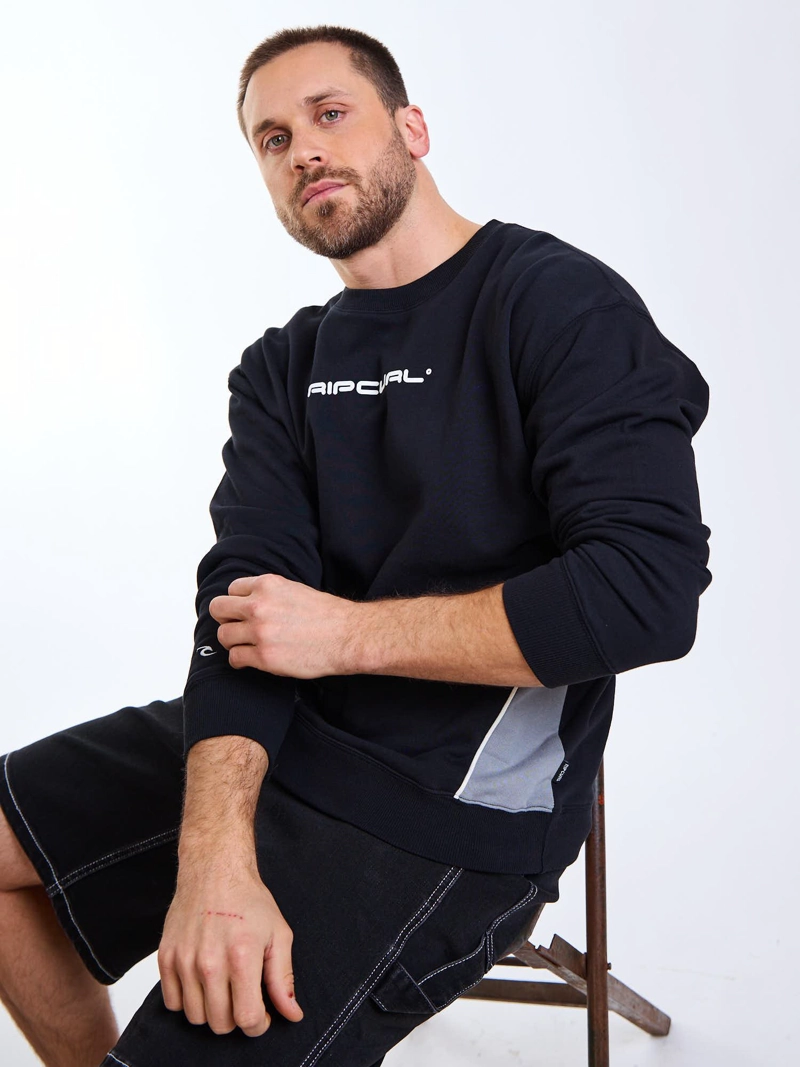 POLERON CR OFFSHORE NEGRO HOMBRE RIP CURL - 1