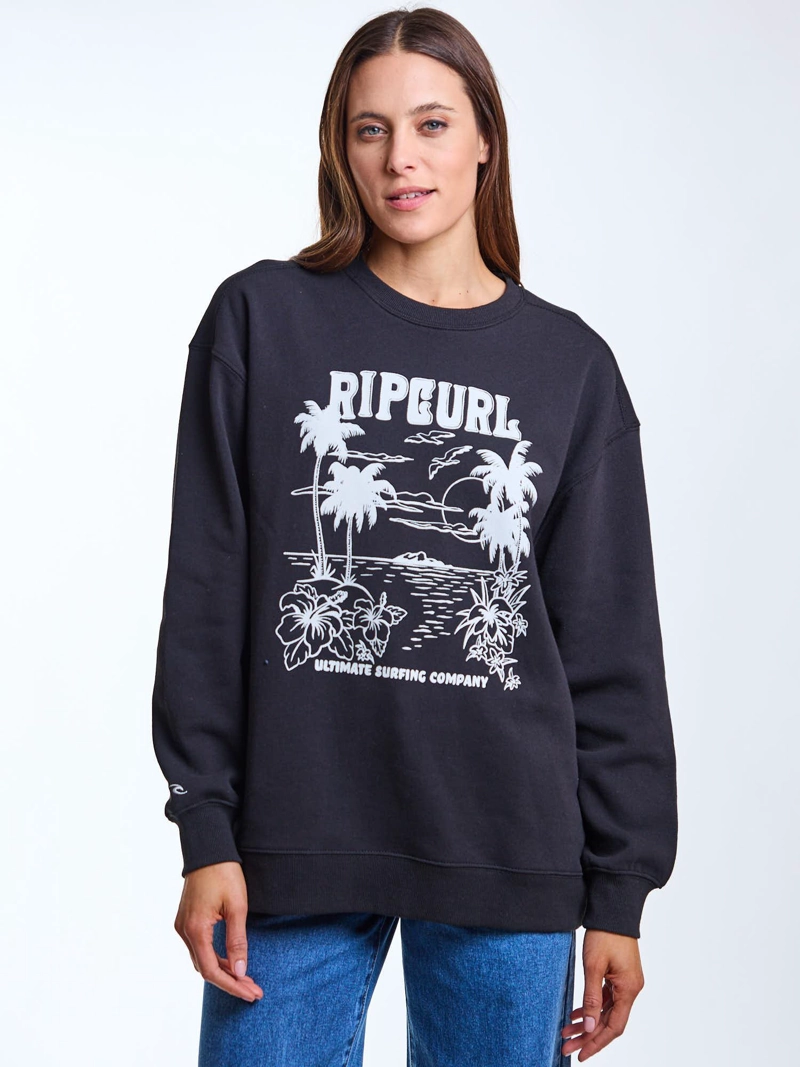 POLERON CR PULLALLY NEGRO MUJER RIP CURL - 2