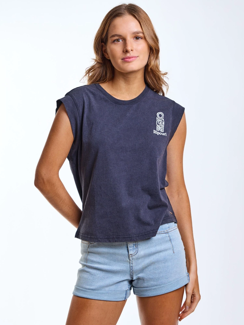 POLERA MC RIVA NEGRO MUJER RIP CURL - 2