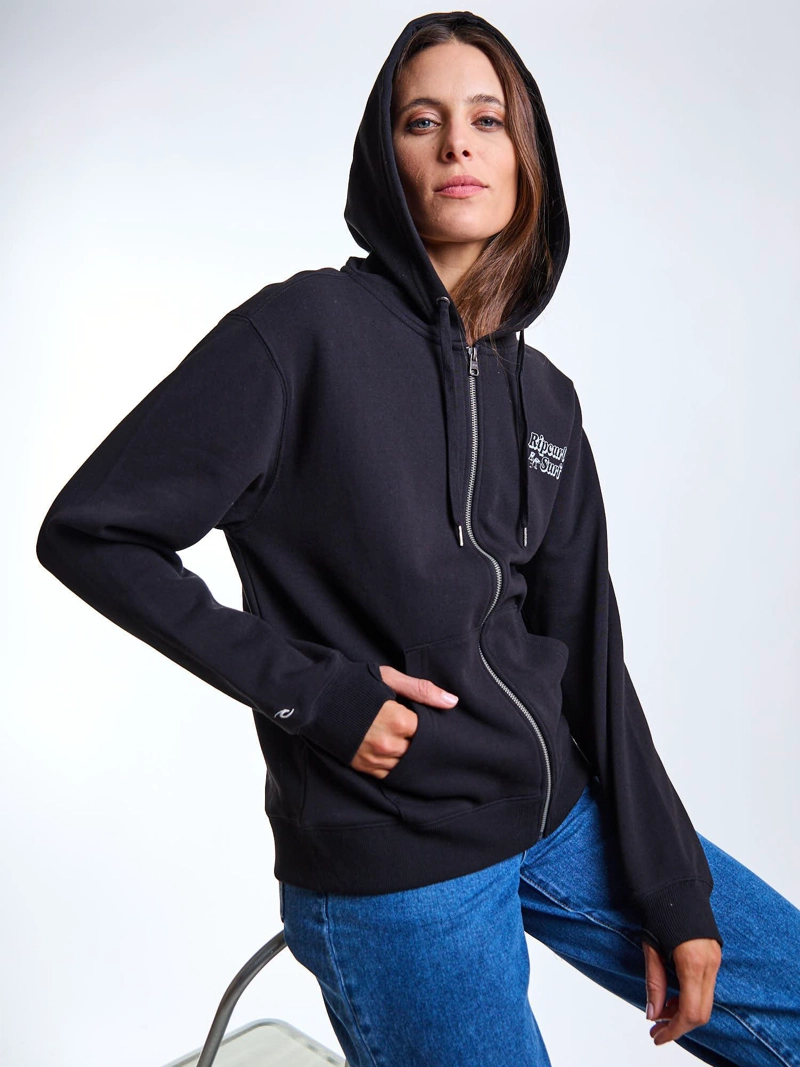 POLERON FZ STONE NEGRO MUJER RIP CURL - 1