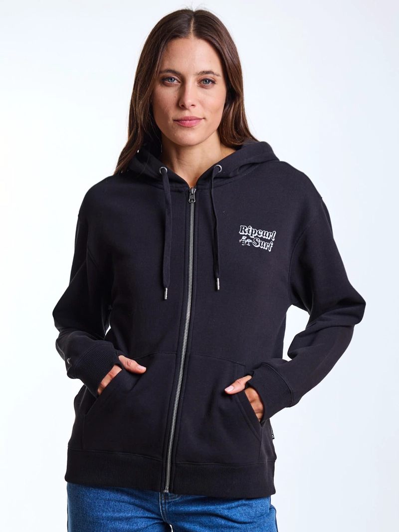 POLERON FZ STONE NEGRO MUJER RIP CURL - 2