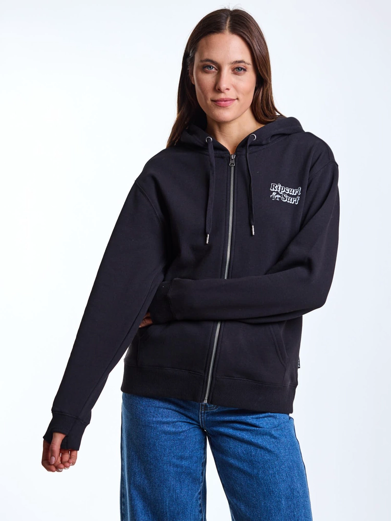 POLERON FZ STONE NEGRO MUJER RIP CURL - 9
