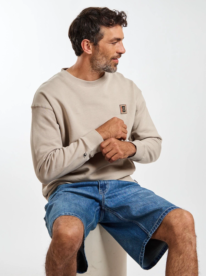 POLERON CR LOWTIDE BEIGE HOMBRE RIP CURL - 1