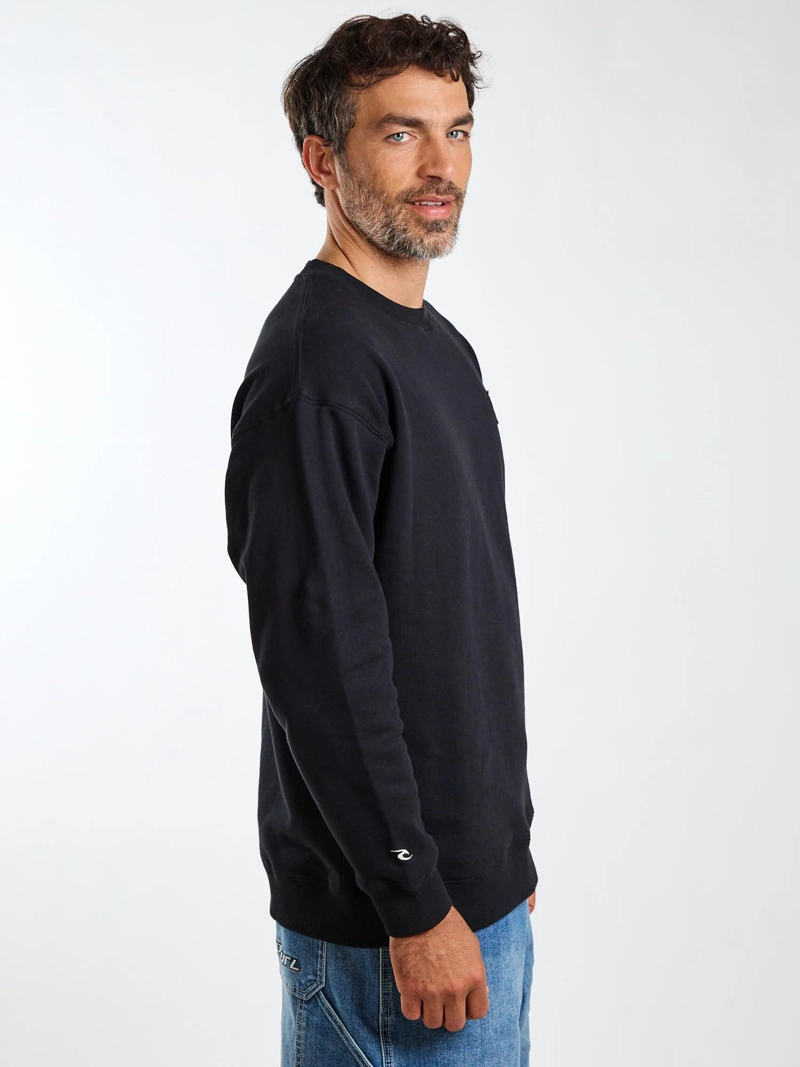 POLERON CR LOWTIDE NEGRO HOMBRE RIP CURL - 4