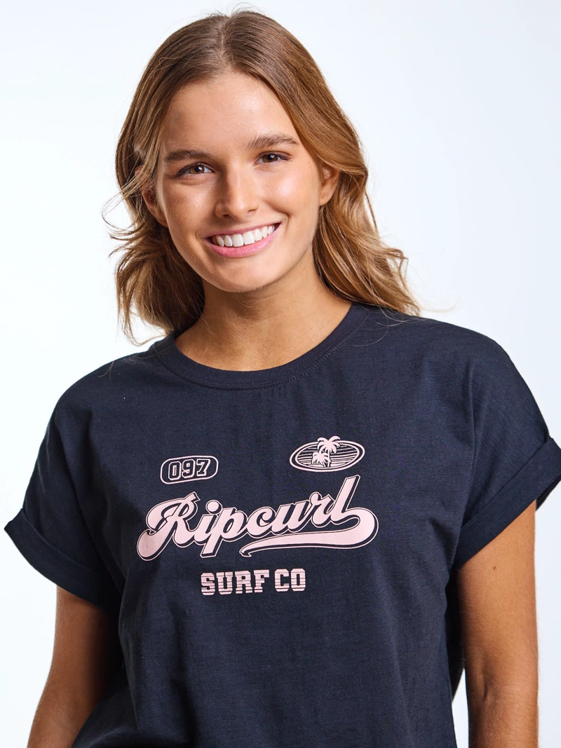 POLERA MC SUNI NEGRO MUJER RIP CURL - 5