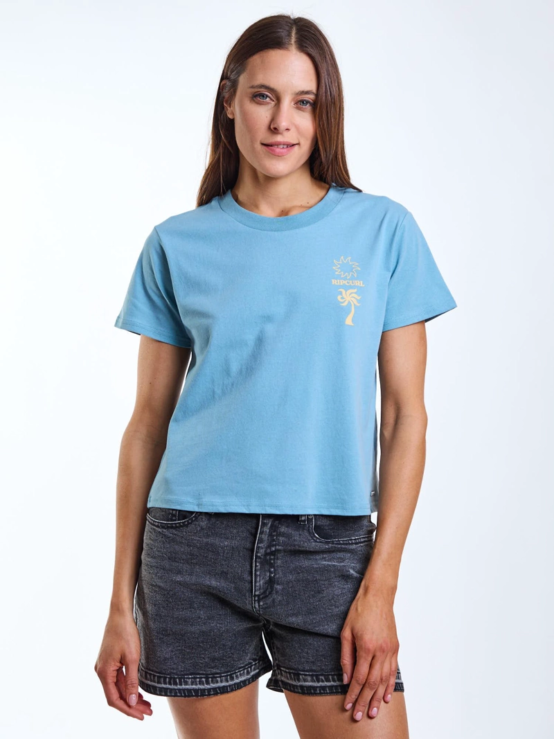 POLERA MC REEF CELESTE MUJER RIP CURL - 2