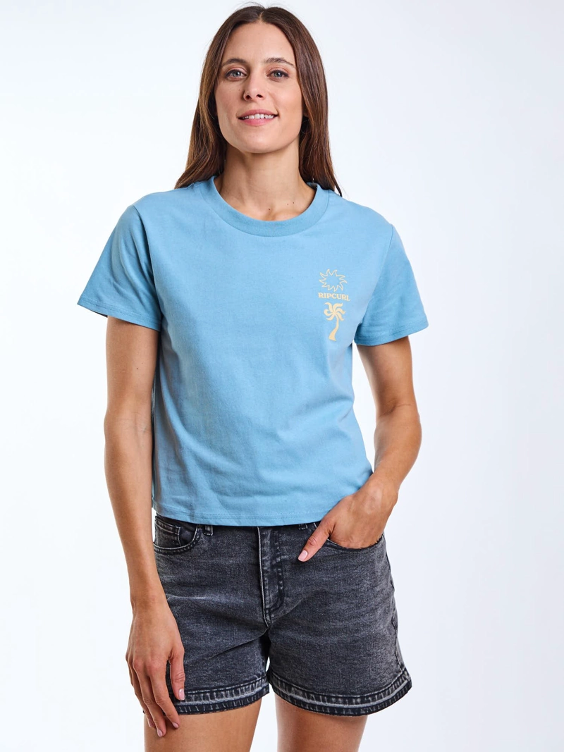 POLERA MC REEF CELESTE MUJER RIP CURL - 8
