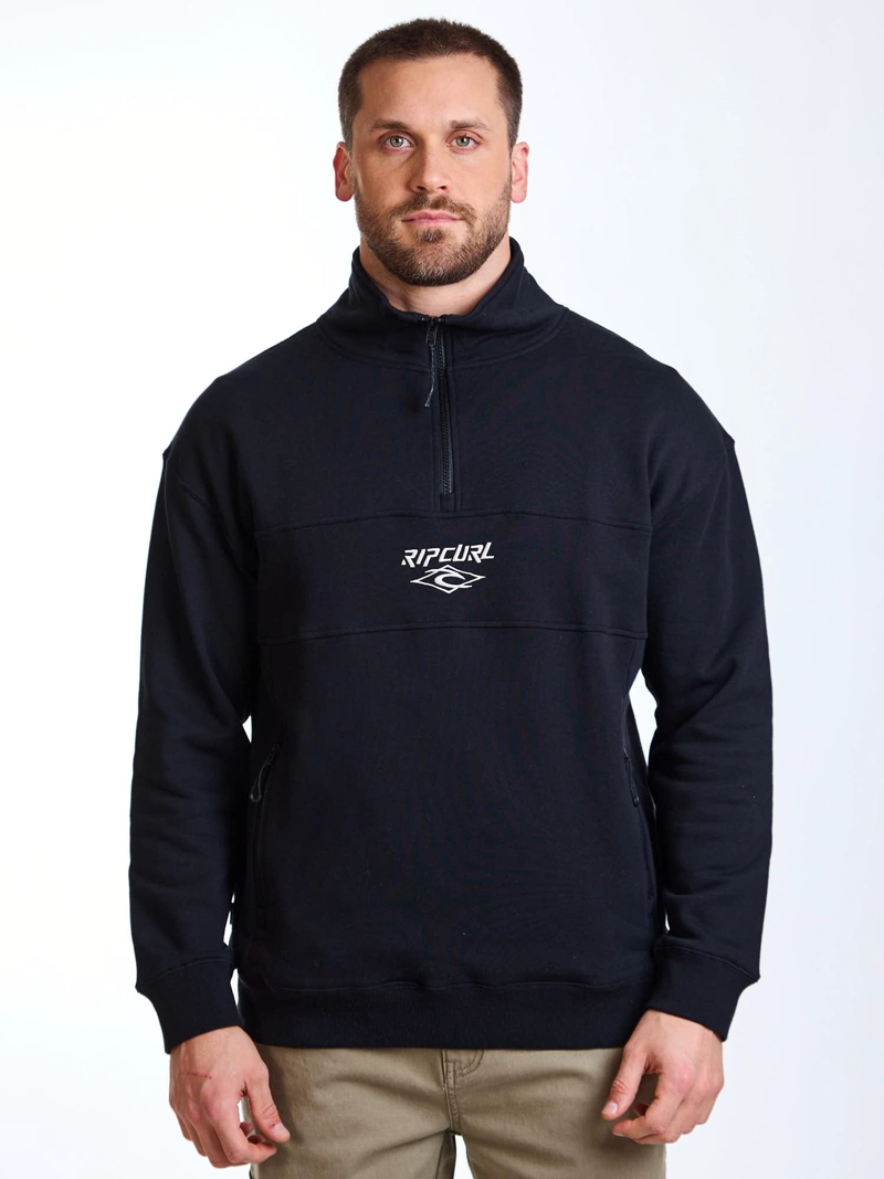 POLERON HZ SEEKER NEGRO HOMBRE RIP CURL - 2