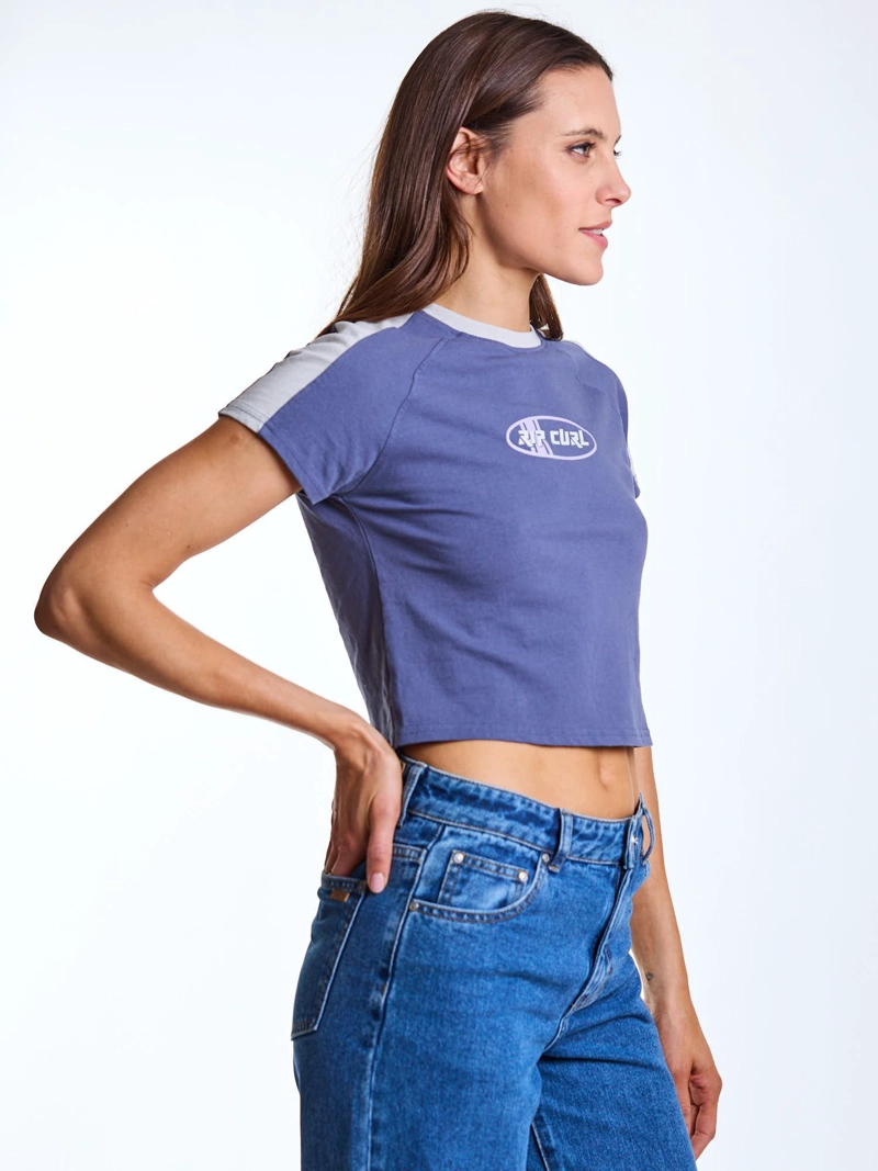 POLERA MC WAVE AZUL MUJER RIP CURL - 4