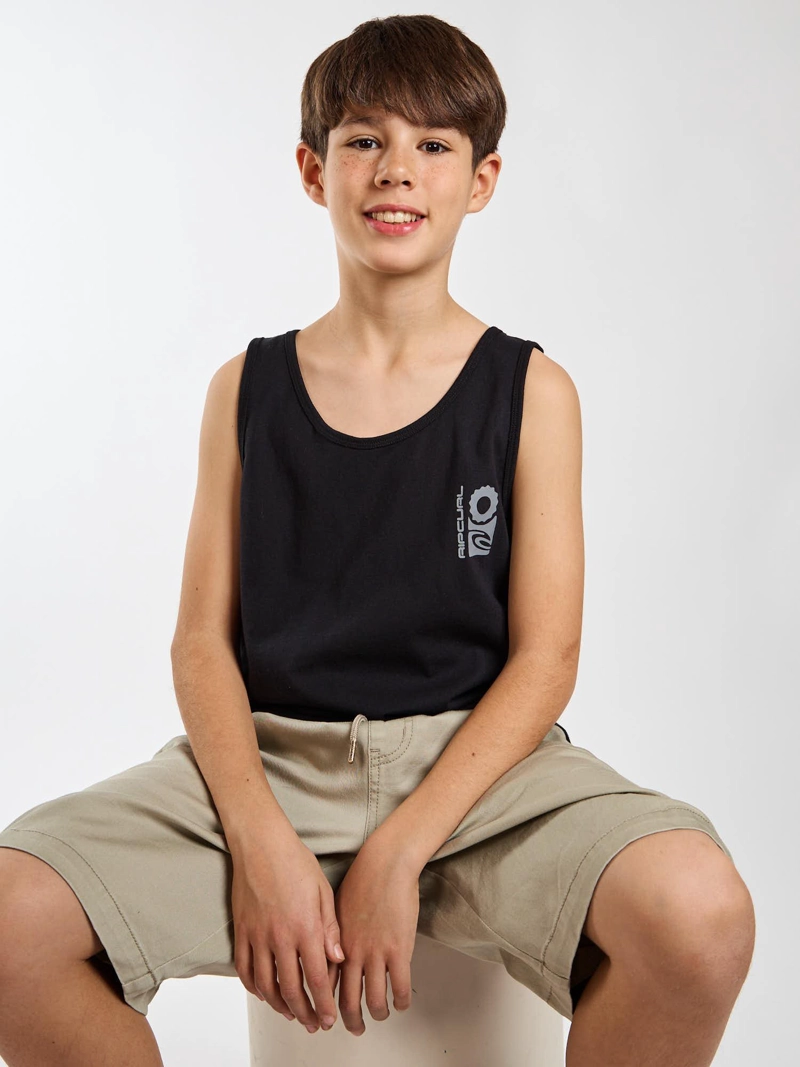 POLERA SM WILD NEGRO INFANTIL RIP CURL - 1