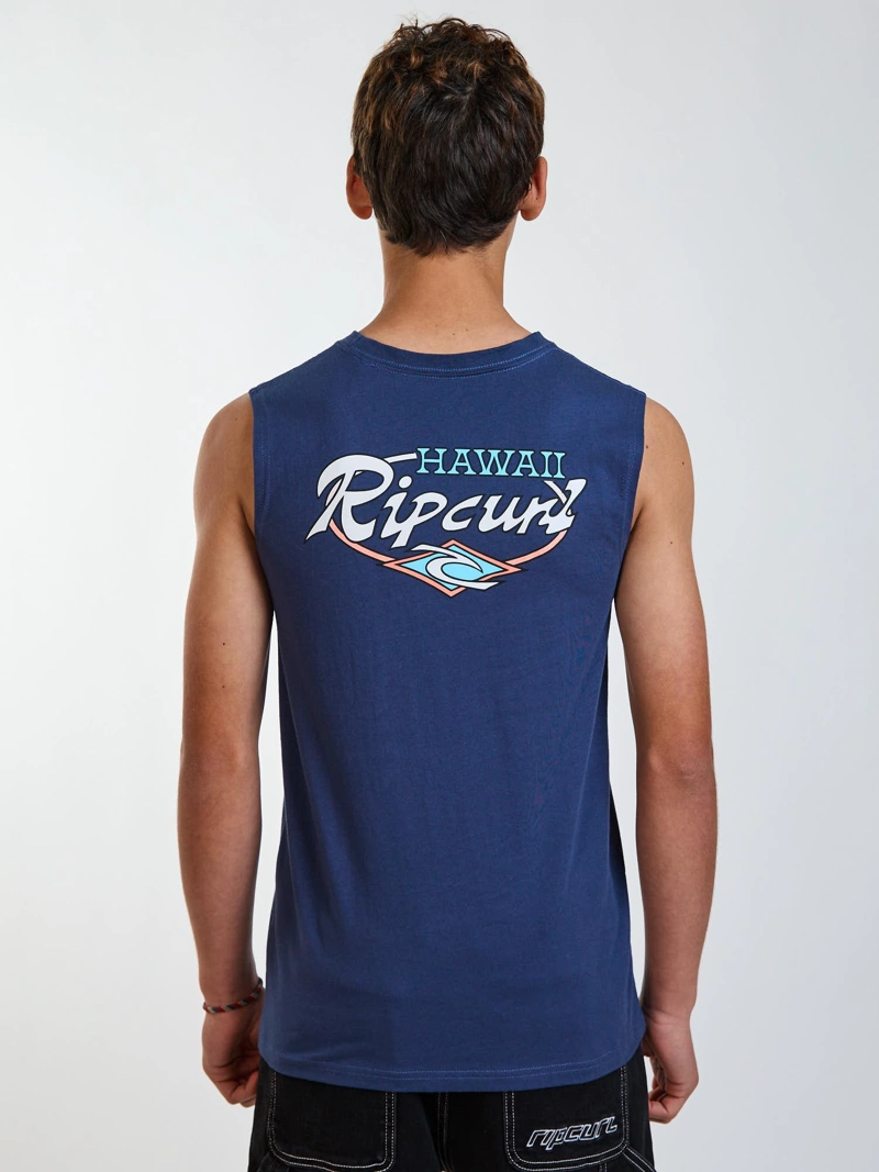 POLERA SM FREEDOM AZUL INFANTIL RIP CURL - 3
