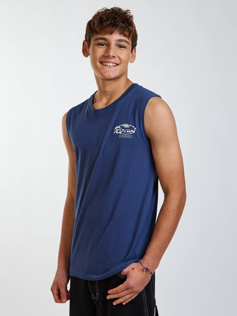 POLERA SM FREEDOM AZUL INFANTIL RIP CURL - 8