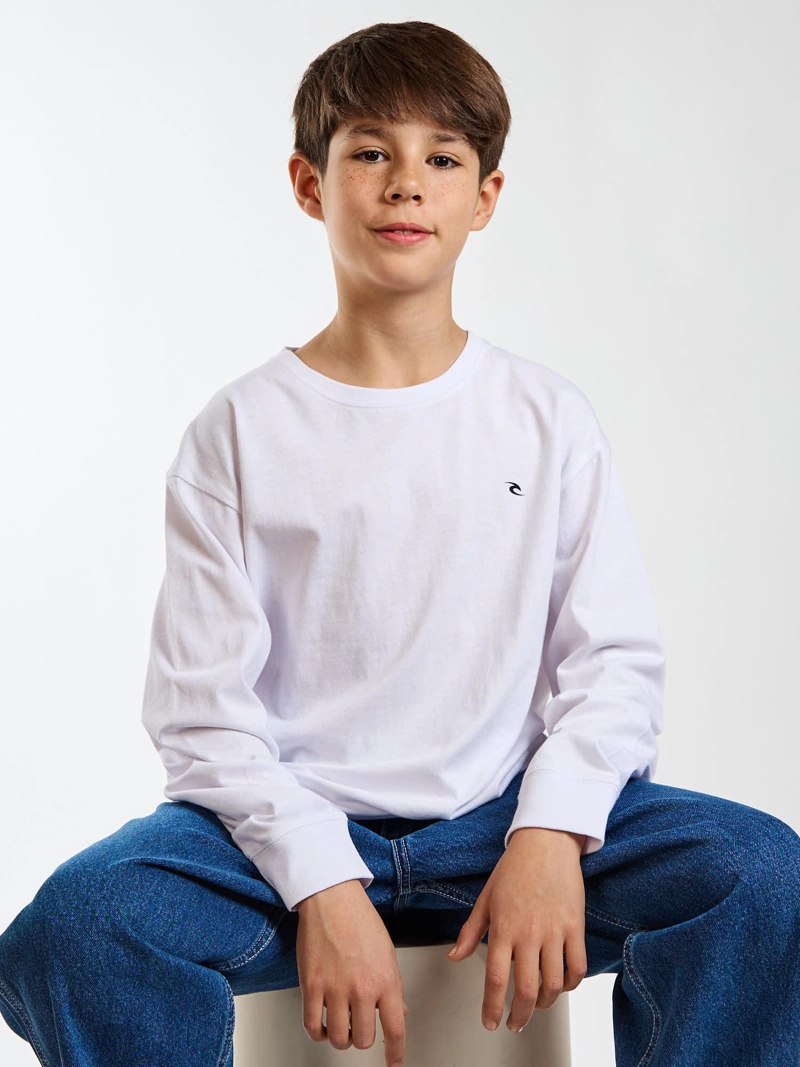POLERA ML ROAM BLANCO INFANTIL RIP CURL - 1