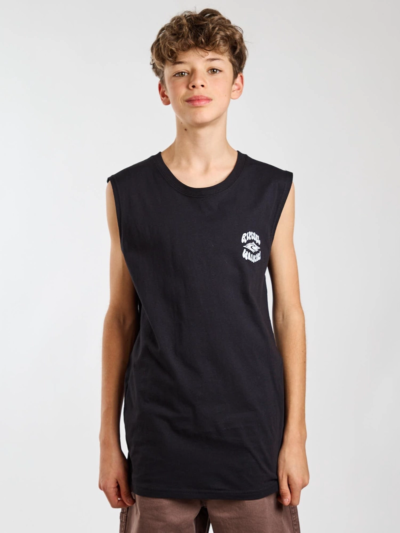 POLERA SM FREE NEGRO INFANTIL RIP CURL - 2