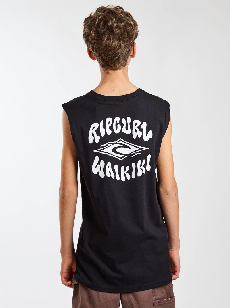 POLERA SM FREE NEGRO INFANTIL RIP CURL - 3