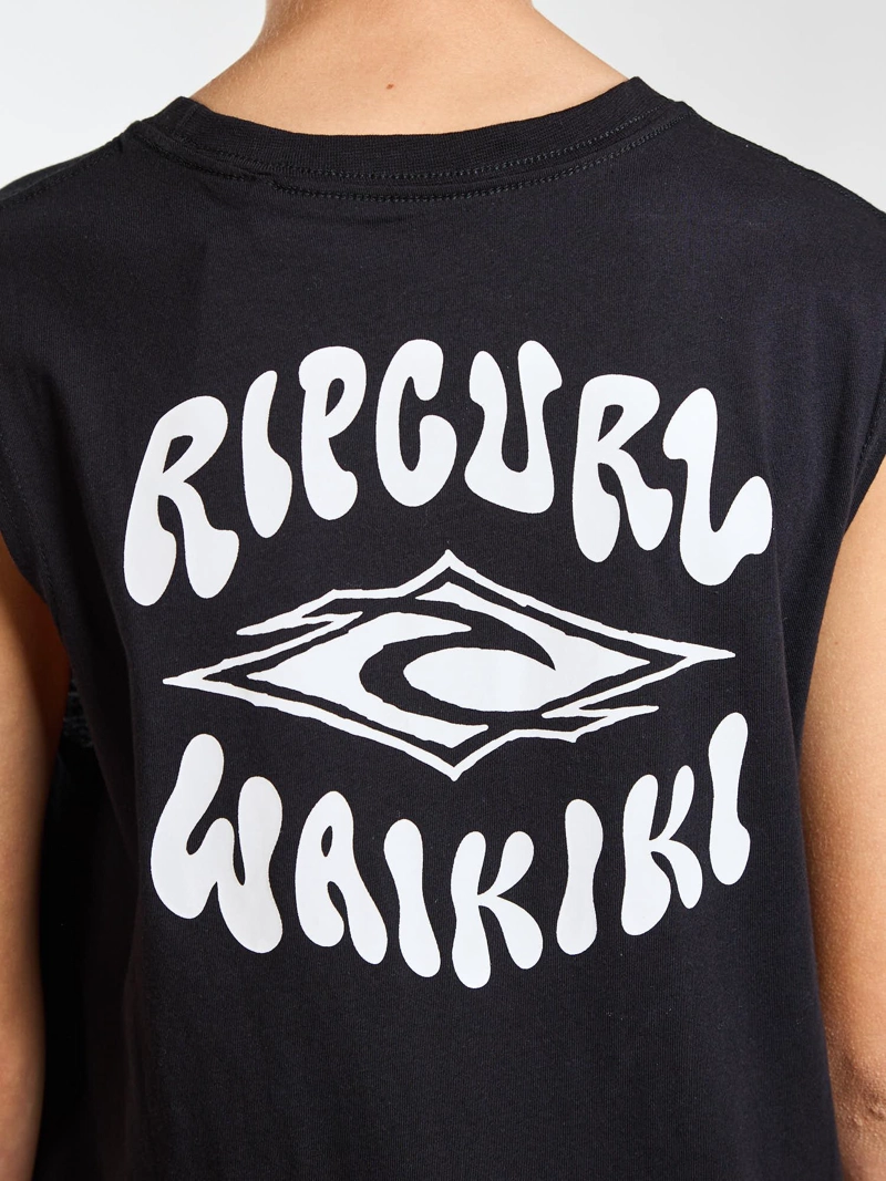POLERA SM FREE NEGRO INFANTIL RIP CURL - 5