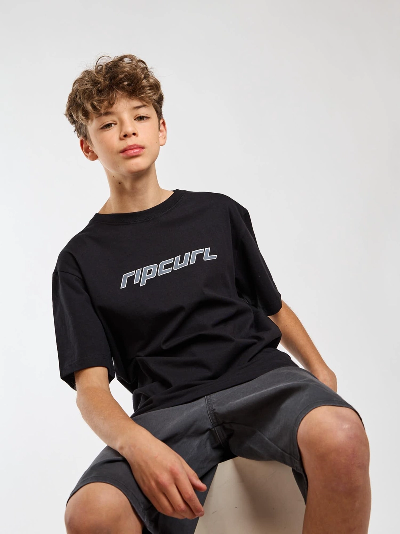 POLERA MC BARREL NEGRO INFANTIL RIP CURL - 1