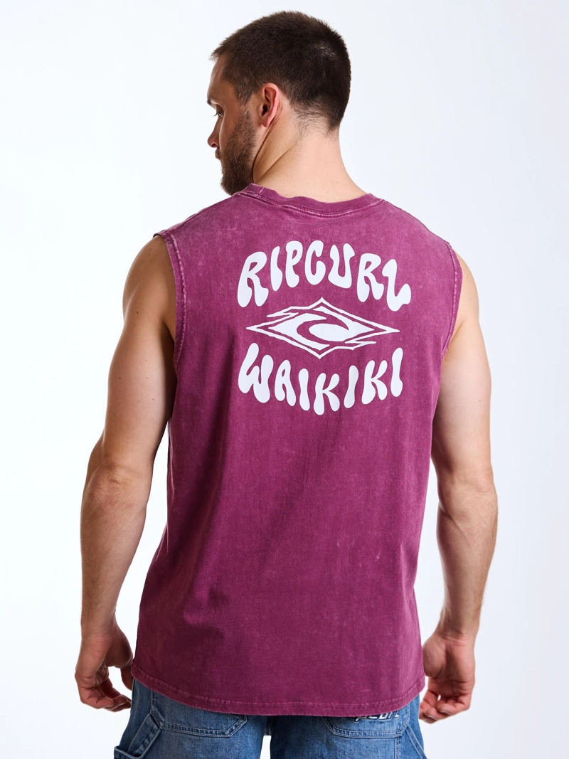 POLERA SM ALIVE ROJO-OSCURO HOMBRE RIP CURL - 3