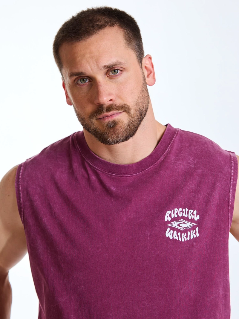 POLERA SM ALIVE ROJO-OSCURO HOMBRE RIP CURL - 6