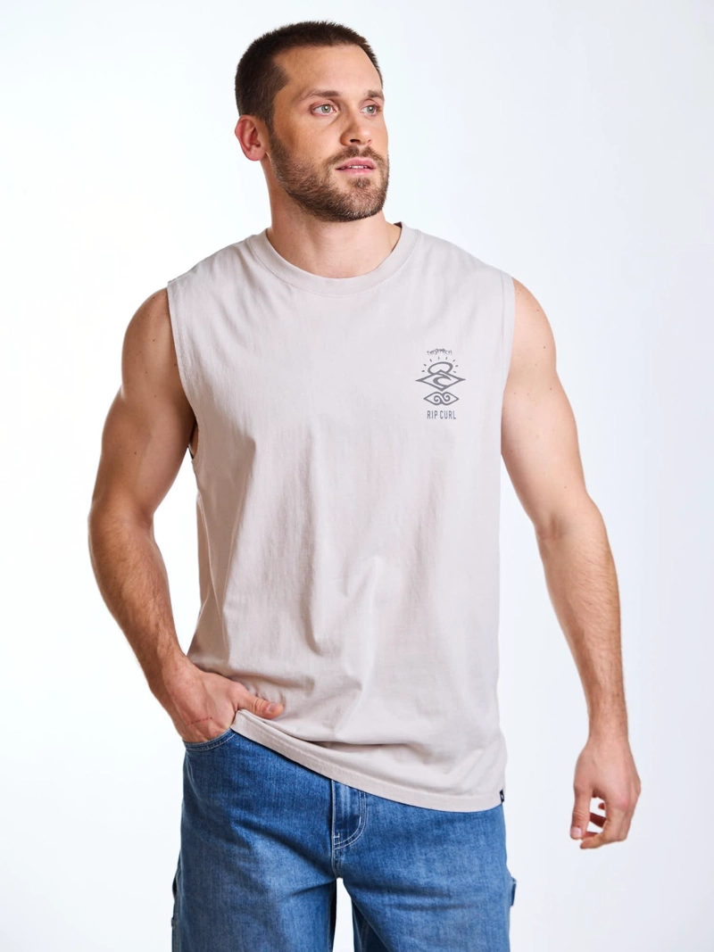 POLERA SM ENDLESS BEIGE HOMBRE RIP CURL - 8