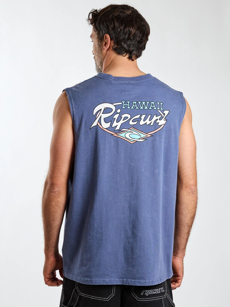 POLERA SM VIBES AZUL HOMBRE RIP CURL - 3